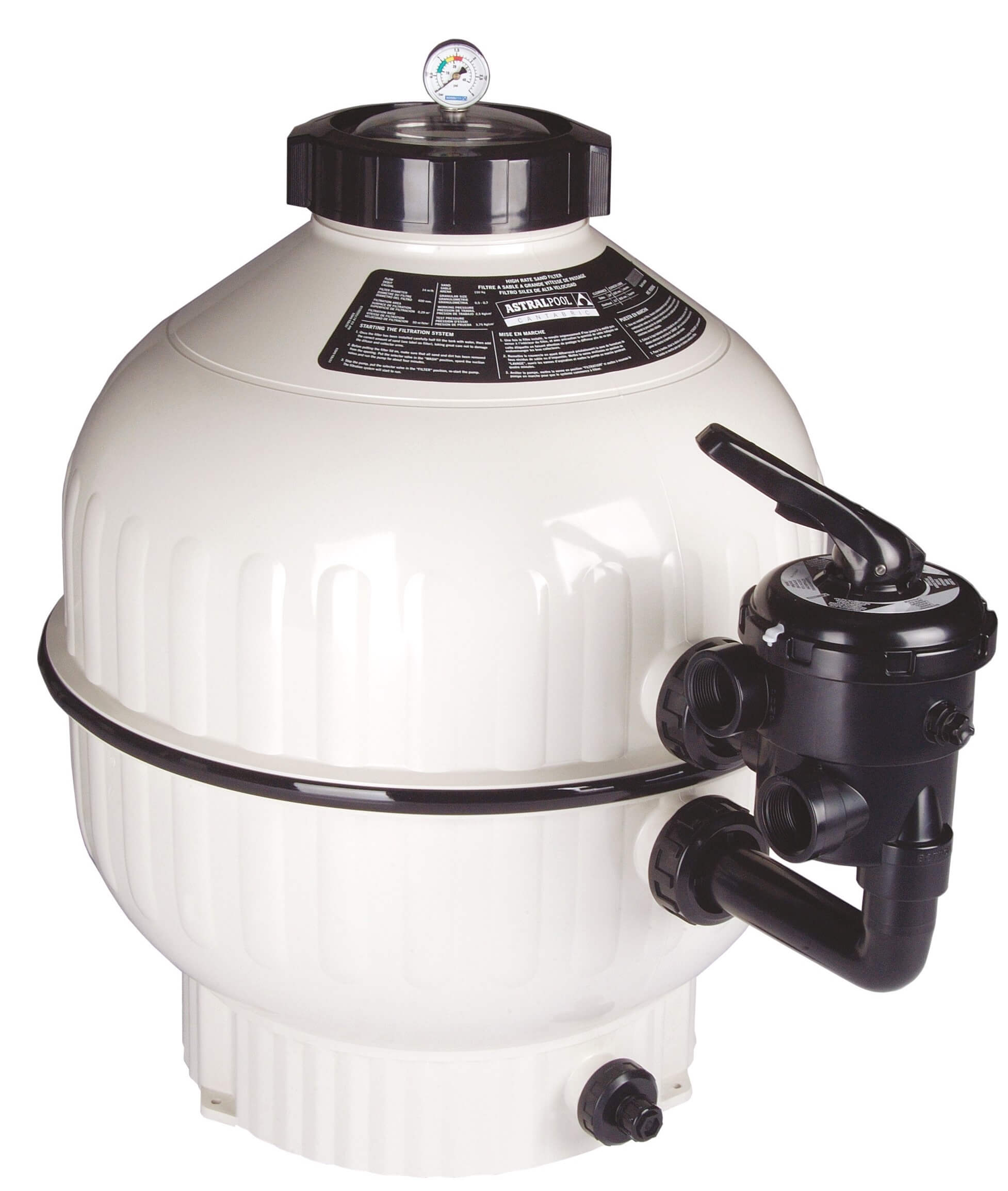 Фільтр Astral Cantabric D400 мм, 6 м³/год з боковим підключенням